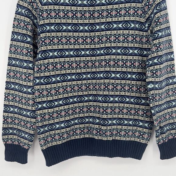 Shipmen Supply CPO Provisions Mens M Fair Isle Nordic Cotton Cosby 90’s Sweater - Picture 7 of 9